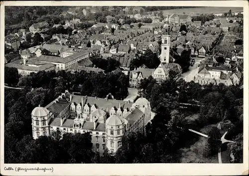 Ak Celle in Niedersachsen, Stadtübersicht, Fliegeraufnahme