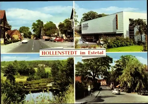 Ak Hollenstedt in Niedersachsen, Straßenansicht, Seeblick, Geschäft, Tchibo