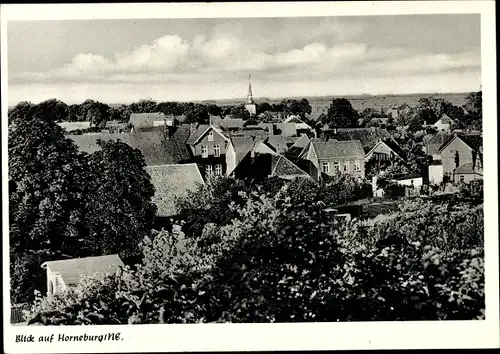 Ak Horneburg im Alten Land, Blick auf den Ort, Teilansicht mit Kirchturm