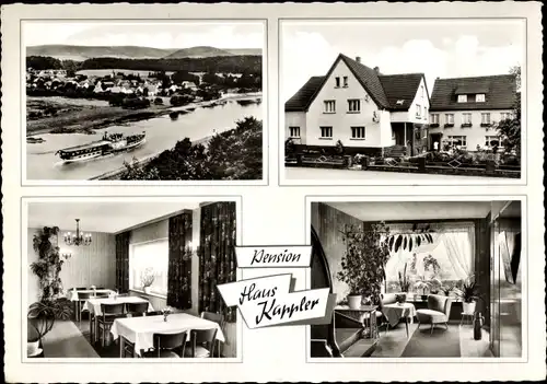 Ak Wehrden Beverungen Nordrhein Westfalen, Pension Haus Kappler, Ort