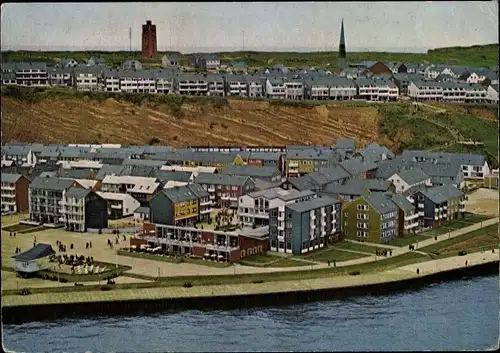 Ak Nordseeinsel Helgoland, Kurhaus und Musikpavillon, Panorama