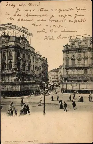 Ak Bruxelles Brüssel, Platz, Café des Templiers