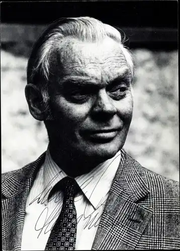 Foto Schauspieler Hans Richter, Portrait, Autogramm