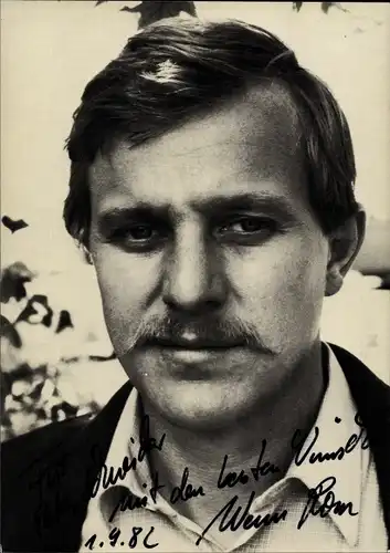 Ak Schauspieler Werner Rom, Portrait, Autogramm