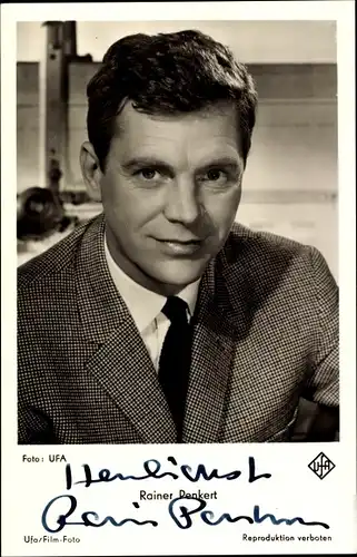 Ak Schauspieler Rainer Penkert, Portrait, Autogramm