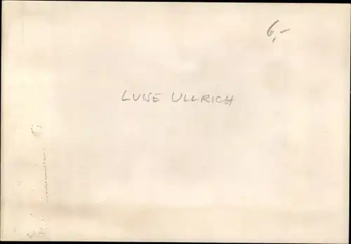 Foto Schauspielerin Luise Ullrich, Portrait, Autogramm, Perlen