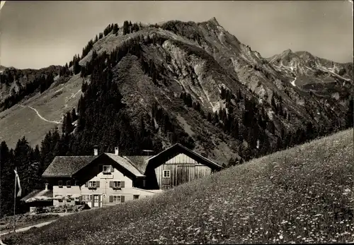 Ak Baad Mittelberg im Kleinwalsertal Vorarlberg, Sterzelhaus, Panorama