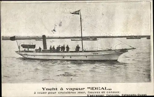 Ak Steam Yacht Ideal zum Chartern für Kreuzfahrten