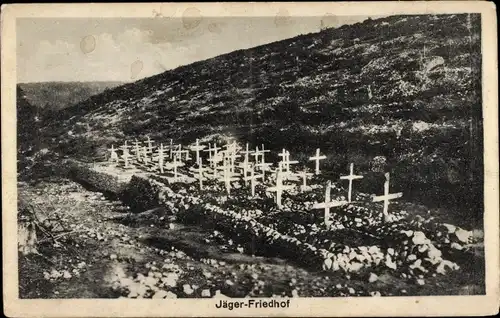 Ak Jäger-Friedhof, Soldatengräber, I. WK