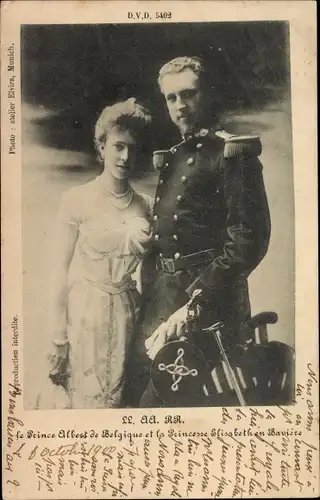 Ak Belgisches Königshaus, Prinz Albert und Prinzessin Elisabeth