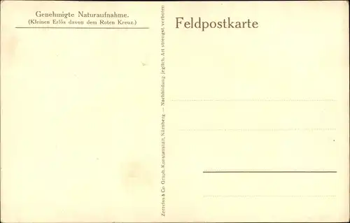 Ak Schützengraben südlich von Ypern, Unterstand, Deutscher Soldat, I. WK