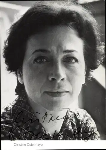 Ak Schauspielerin Christine Ostermayer, Portrait, Autogramm