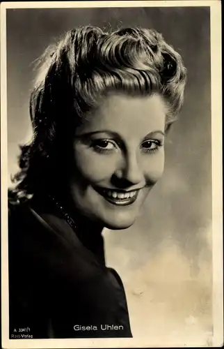 Ak Schauspielerin Gisela Uhlen, Portrait, Ross Verlag A 3341 1, Tobis Film