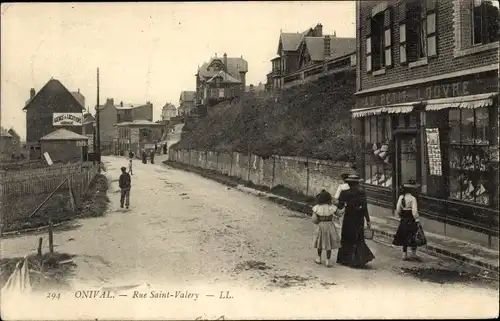 Ak Onival Ault Somme, Rue Saint Valery, im Petit Louvre