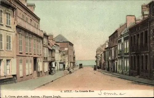 Ak Ault Somme, La Grande Rue