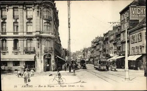 Ak Amiens Somme, Rue de Noyon