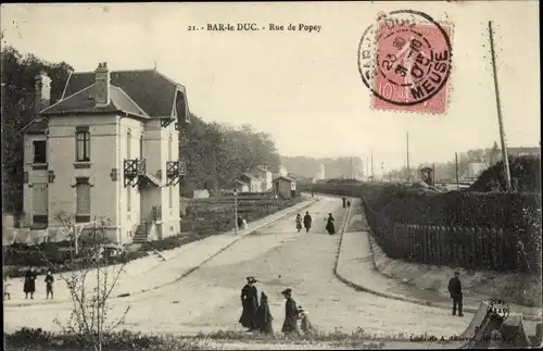 Ak Bar le Duc Meuse, Rue de Popey