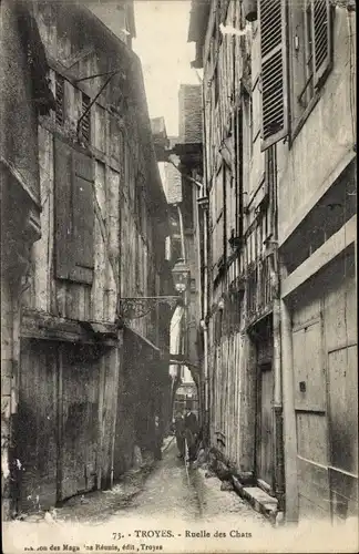 Ak Troyes Aube, Ruelle des Chats