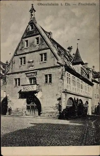 Ak Obernai Oberehnheim Elsass Bas Rhin, Fruchthalle