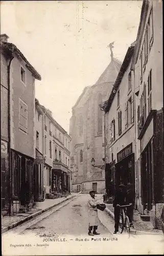 Ak Joinville Haute Marne, Rue du Petit Marché