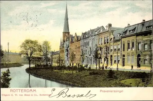 Ak Rotterdam Südholland Niederlande, Provenierssingel