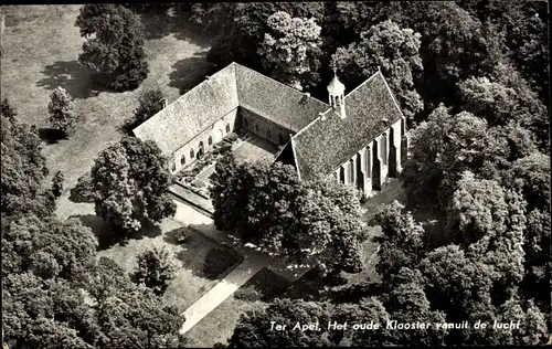 Ak Ter Apel Groningen, Het oude Klooster vanuit de lucht