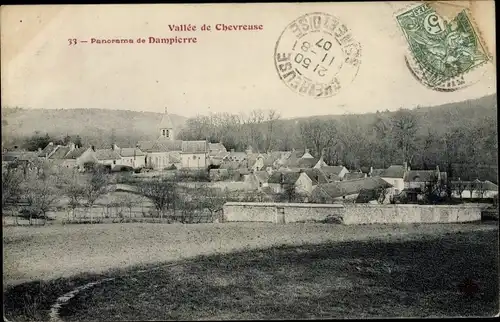Ak Dampierre Yvelines, Panorama et Vallée de Chevreuse