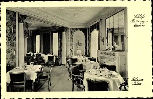 Ak Berlin Spandau Kladow, Schloss Brüningslinden, Blauer Salon