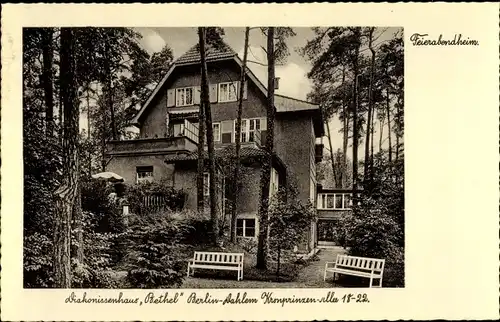 Ak Berlin Zehlendorf Dahlem, Feierabendheim, Diakonissenhaus Bethel, Kronprinzenallee 18-22