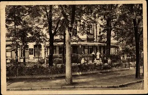 Ak Berlin Reinickendorf Hermsdorf, Hotel Ludwigslust, Terrasse