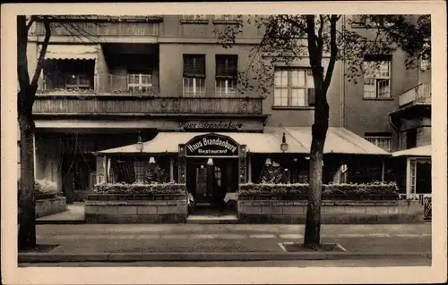 Ak Berlin Grunewald Halensee, Haus Brandenburg, Kurfürstendamm 71