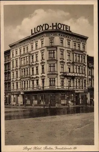 Ak Berlin, Lloyd Hotel, Invalidenstraße 124