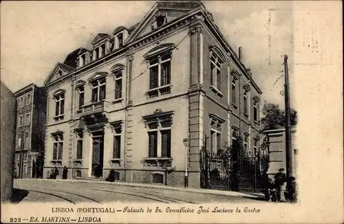 Ak Lisboa Lissabon Portugal, Palacete do Conselheiro José Luciano de Castro