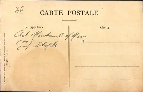 Ak Étaples sur Mer Pas de Calais, Die alten Seehunde