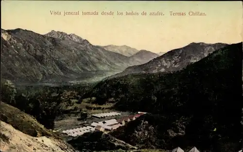 Ak Chile, Vista jeneral tomada desde los banos de azufre, Termas Chillan