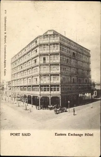 Ak Port Said Ägypten, Eastern Exchange Hotel