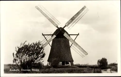 Ak Almkerk Nordbrabant Niederlande, Doornse Molen