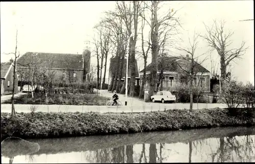 Ak Oude Pekela Groningen Niederlande, Ned. Herv. Kerk en Pastorie
