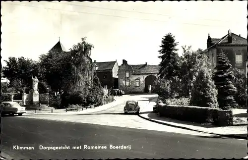 Ak Klimmen Limburg Niederlande, Dorpsgezicht met Romeinse Boerderij