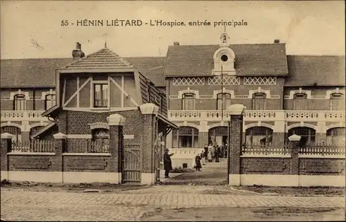 Ak Hénin Liétard Hénin Beaumont Pas de Calais, L'Hospice, entree principale