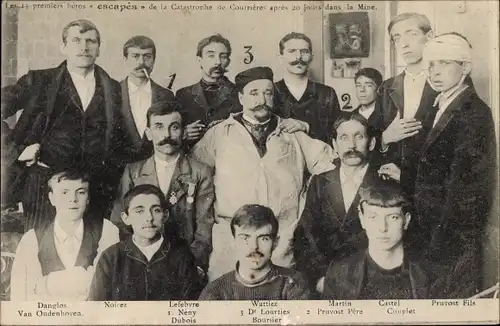 Ak Courrières Pas de Calais, La Catastrophe des Mines, Grubenunglück 1906