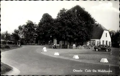 Ak Otterlo Gelderland, Cafe-Restaurant De Waldhoorn, Zaal voor grote gezelschappen