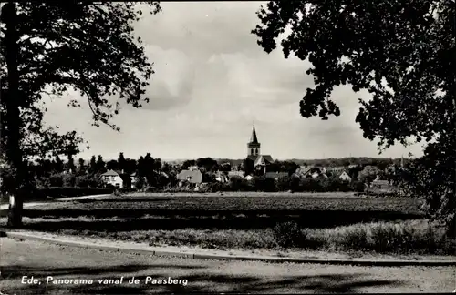 Ak Ede Gelderland Niederlande, Panorama vanaf de Paasberg