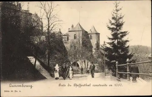 Ak Luxemburg, Porte du Pfaffenthal