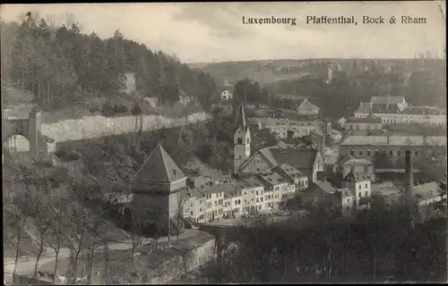 Ak Luxemburg Luxembourg, Pfaffenthal, Bock, Rham