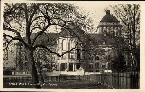 Ak Zürich Stadt Schweiz, Universität, Ost-Fassade