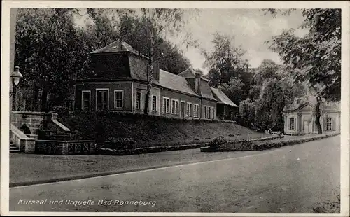 Ak Ronneburg in Thüringen, Kursaal und Urquelle