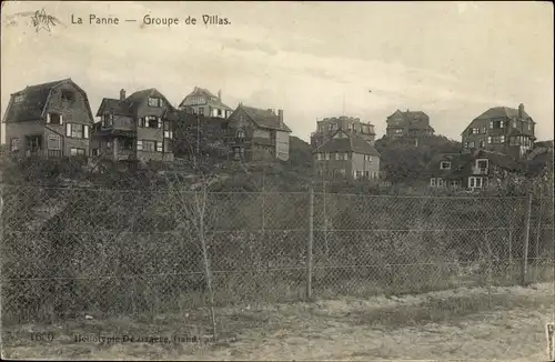 Ak La Panne De Panne Westflandern, Groupe de Villas