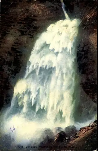 Ak Meyringen Meiringen Kanton Bern, der obere Reichsbachfall