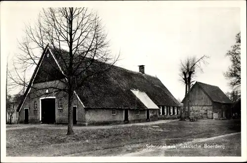 Ak Schoonebeek Drenthe Niederlande, Saksische Boerderij